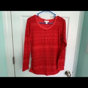 Motherhood Maternity Long Sleeve Shirt